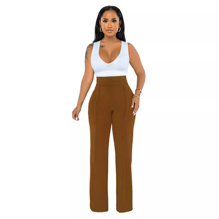 Buy Fashionable Straight-Leg Pants With a Back Zipper for Women