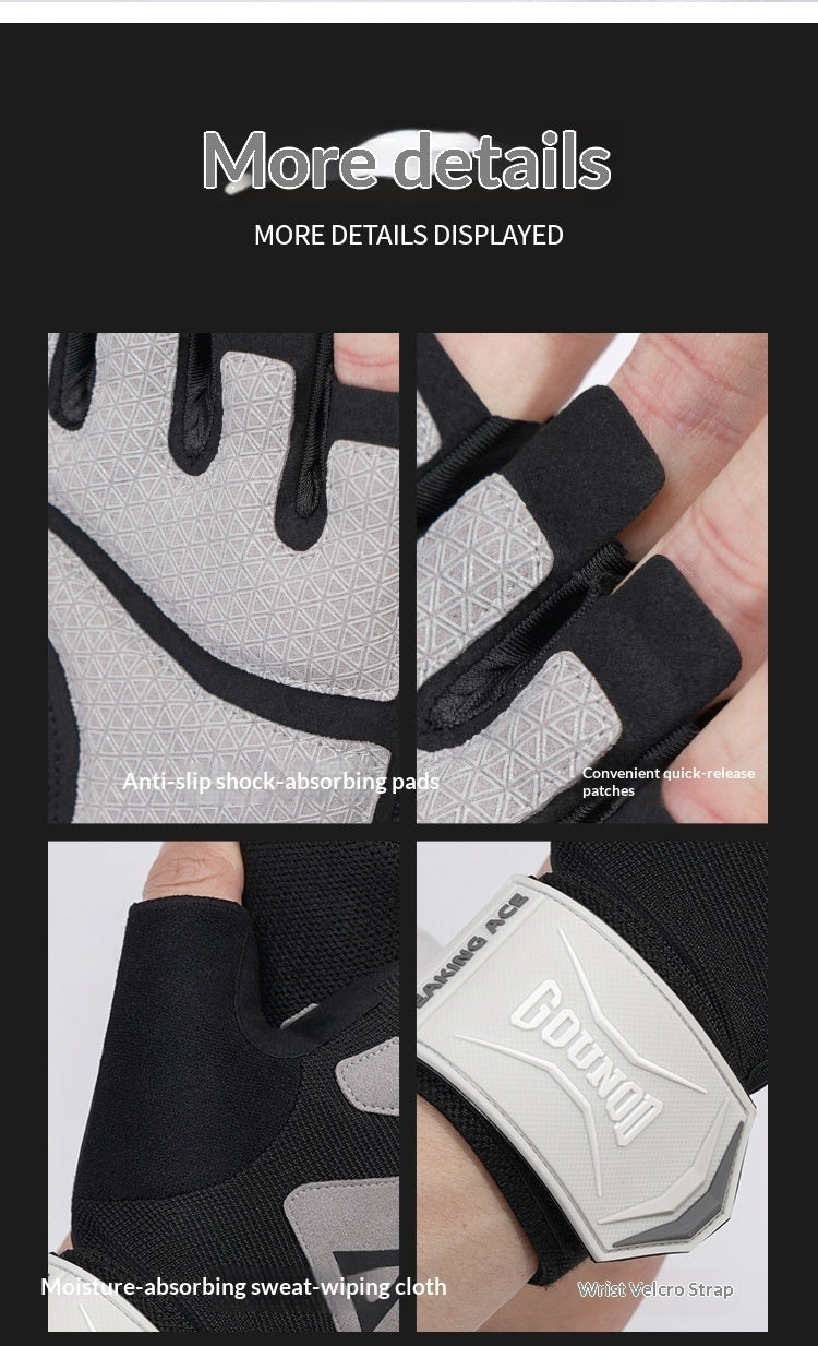 Half-Finger Gloves for Cycling, Sports, and Outdoor Climbing