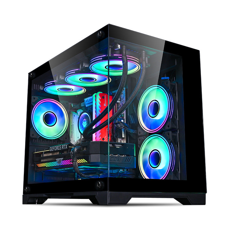 360 Water-Cooled Desktop Computer Host with Panoramic Glass