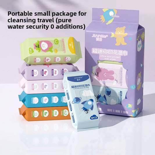 Mini Baby Wet Wipes Gentle Care for Travel Cleaning Use US
