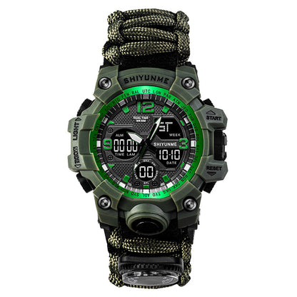 Men's Electronic Watch Multi-function Lifeline Whistle