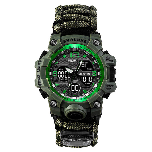 Men's Electronic Watch Multi-function Lifeline Whistle