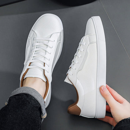 Buy Spring New Mens White Sneakers With A Low-cut Design | Comfort