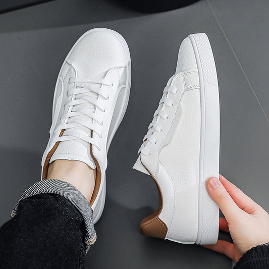 Buy Spring New Mens White Sneakers With A Low-cut Design | Comfort