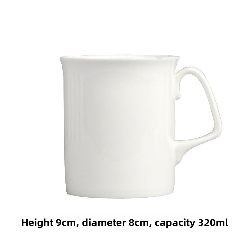 Simple Bone China Coffee Mug  Elegant & Durable Drinkware
