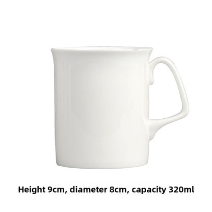 Simple Bone China Coffee Mug  Elegant & Durable Drinkware