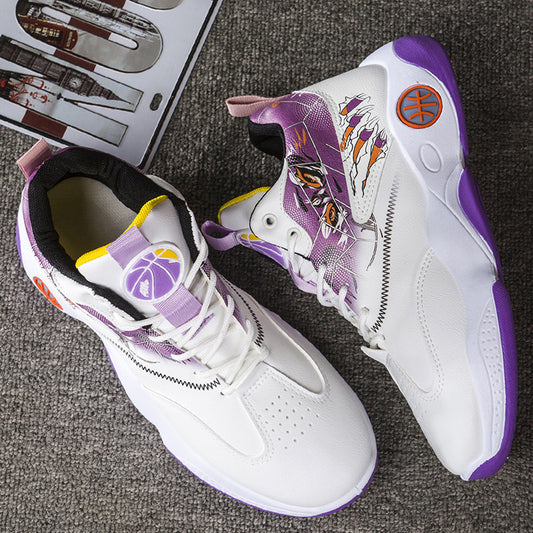 Buy Men's High-Top Basketball Sneakers with Breathable Design