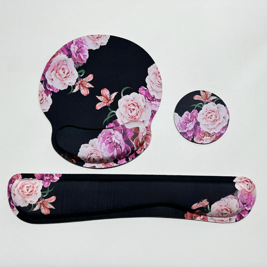 Thickened Anti-Slip Memory Foam Mouse Pad for Desk Comfort