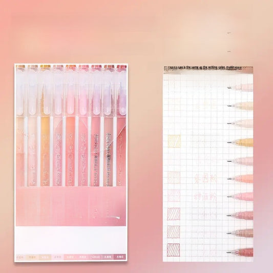Morandi Color Gel Pens for Journaling Notes and Study Set