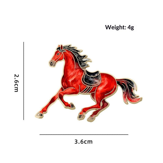Cute Animal Zodiac Year Gift Brooch Trendy Jewelry Accessory