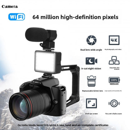 D5 WiFi Digital Camera 4K Dual Lens Night Vision