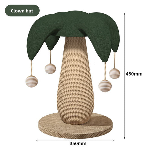 Sisal Cat Scratching Post with Toys for Play and Claw Care