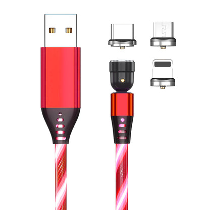 Buy 540° Rotating Luminous Magnetic Fast Charge Cable for Mobile