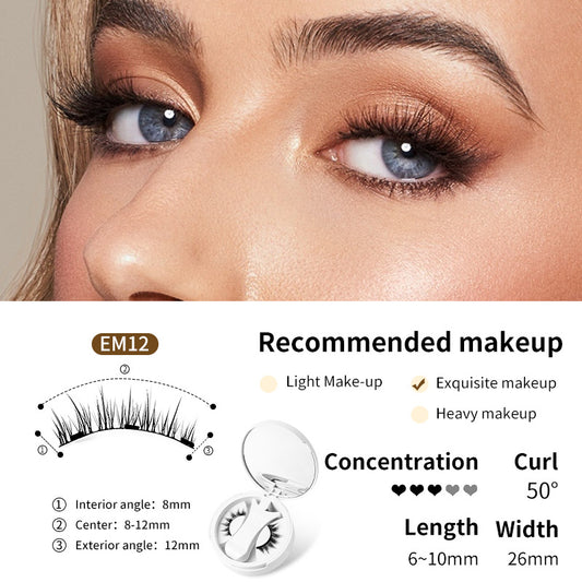 Magnetic False Eyelashes with Storage Box and Applicator