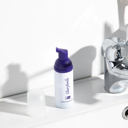 Purple Mousse Teeth Whitening Toothpaste for Bright Smile