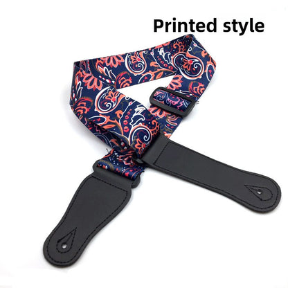 Widened Polyester Guitar Strap