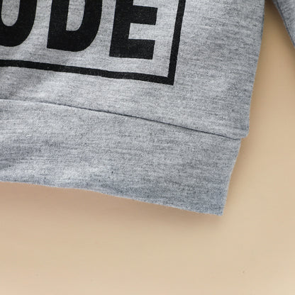 Buy Boys Grey Sweatshirt Top – Polyester Letter Casual Style