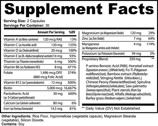 Hair, Skin & Nails Supplements for Beauty, Strength & Wellness.