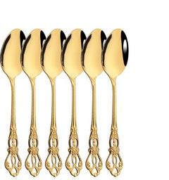 Gold Medium Spoon Set4