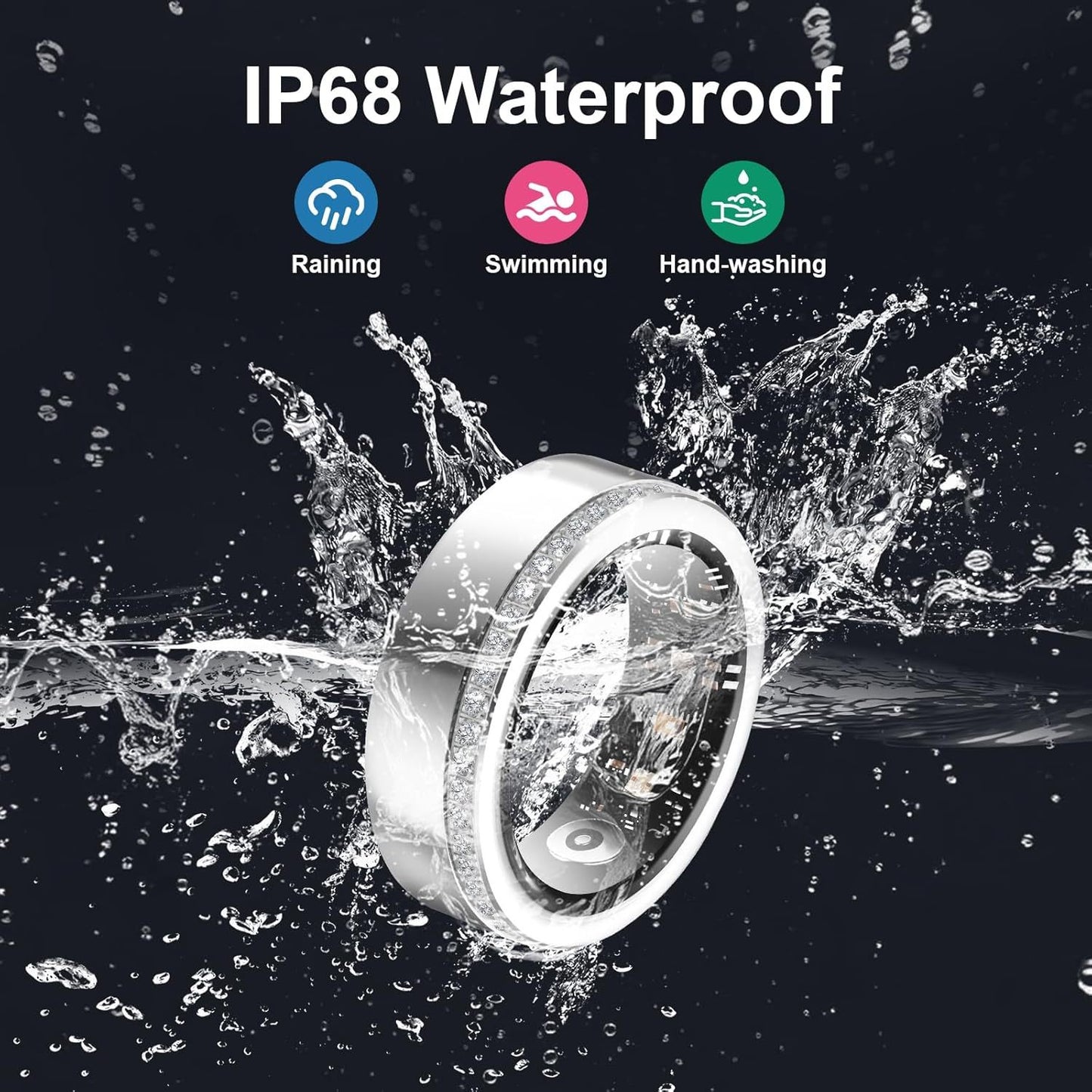 Smart Ring for Women – Luxury Diamond Ring with Tech Core