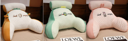 Sofa Fluffy Cushion Triangle Reading Backrest Pillow Comfort