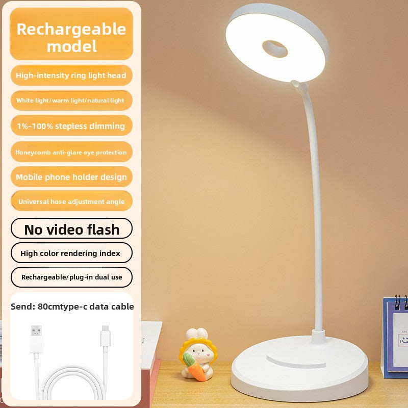 Storage Pen Holder Desk Lamp with LED Study Reading Light