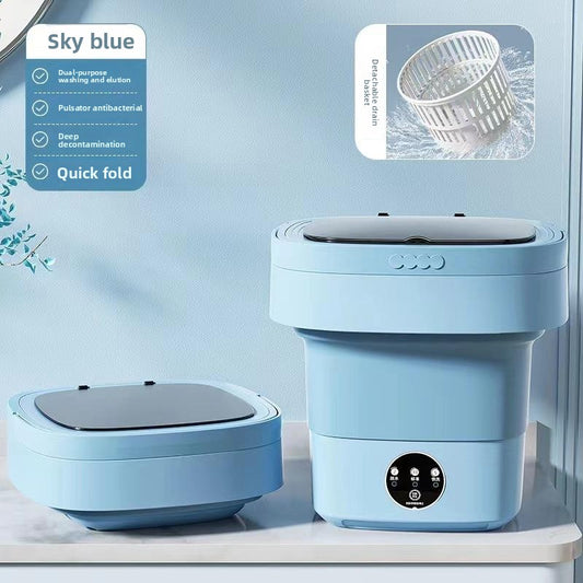 Portable Folding Washing Machine 8L Mini Washer for Travel
