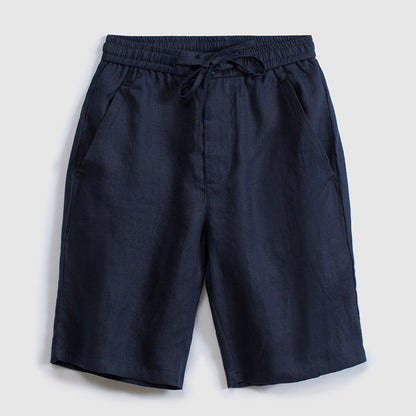 Loose-fitting Casual Linen Shorts For Men