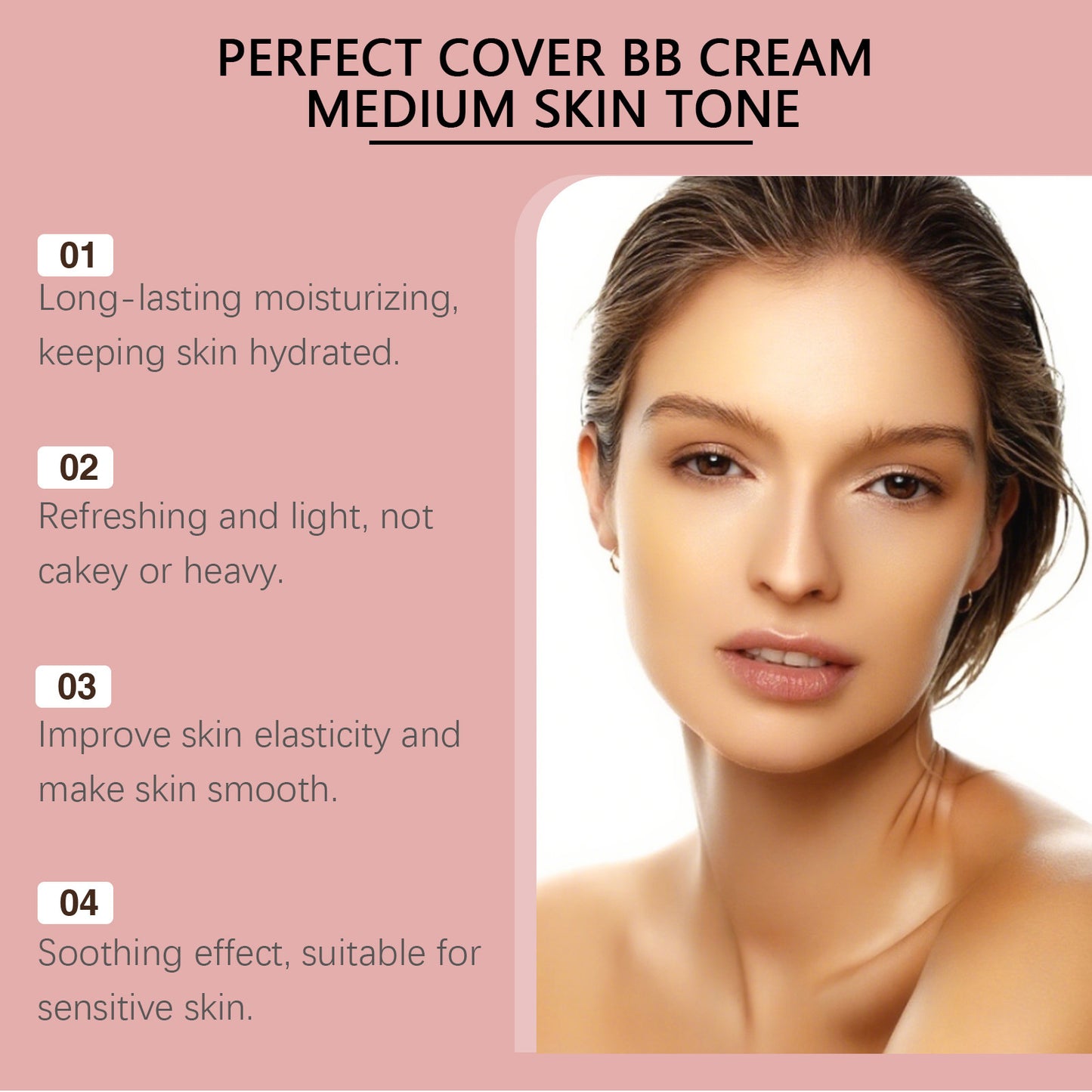 Medium Skin Tone Softening Concealer BB Cream Makeup Base