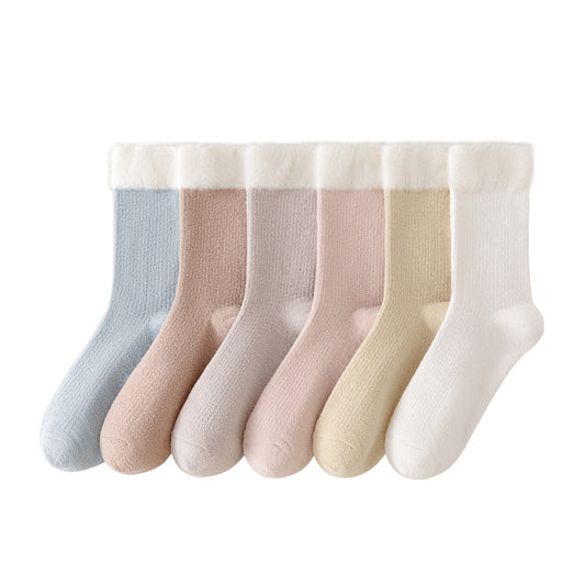 Womens Thermal Brushed Sleep Socks