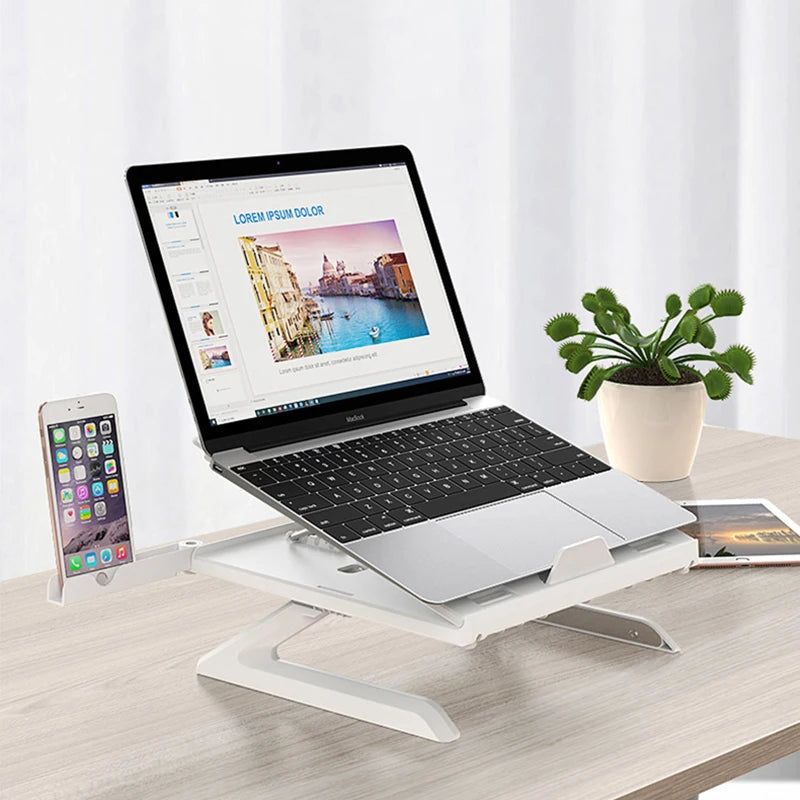 New Laptop Stand Portable Folding Monitor Riser Aluminum Base