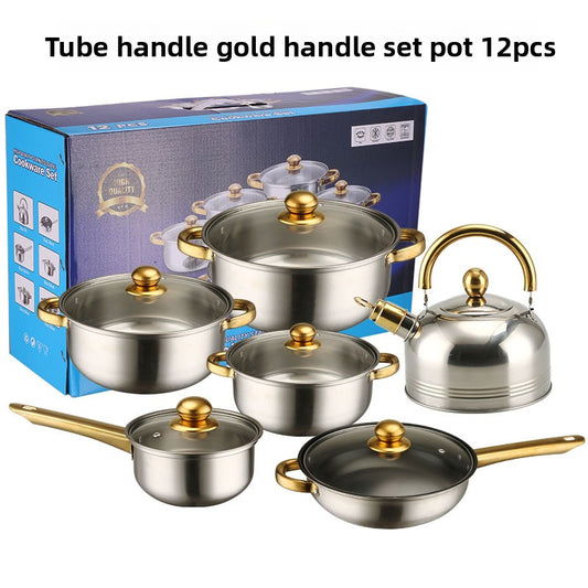 Premium Stainless Steel Cookware Kitchen Pots and Pans Set