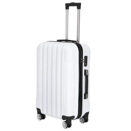 3-in-1 White Traveling Storage Suitcase for Large Capacity