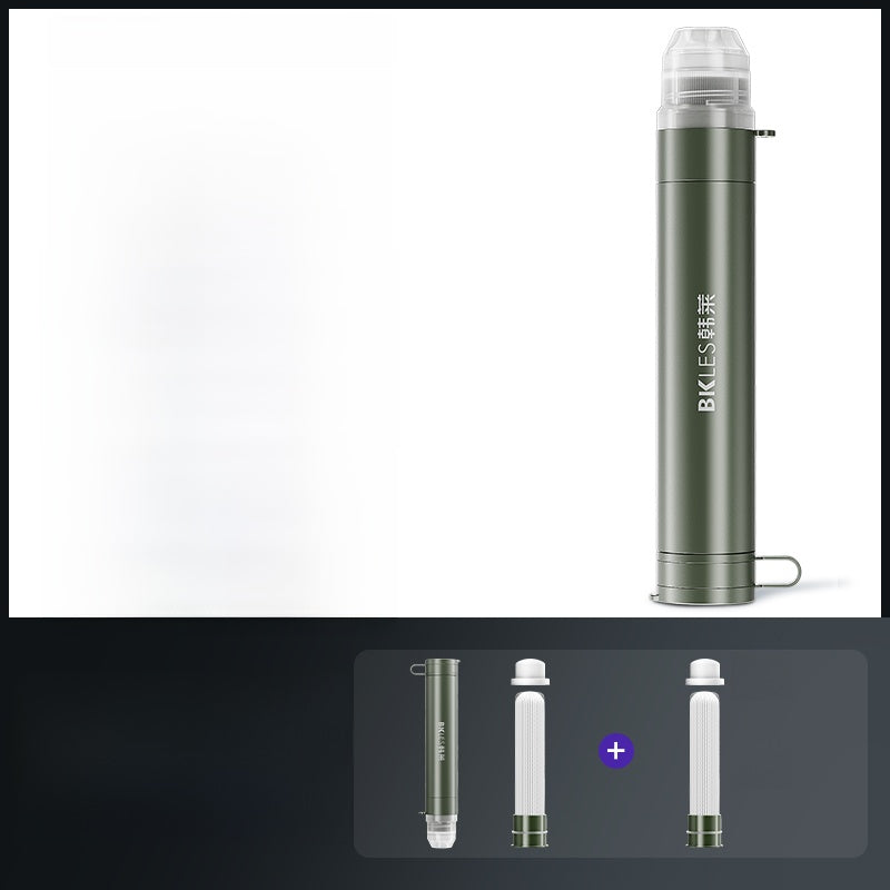 Portable Outdoor Water Purifier with Direct Drink Filter