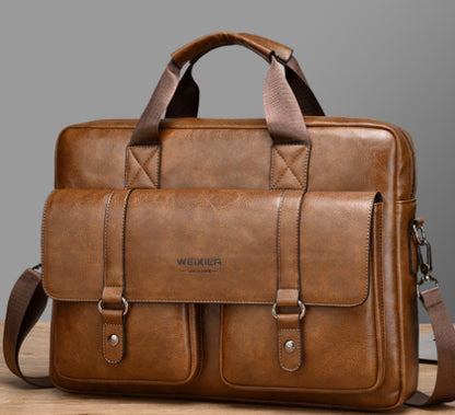 Buy Mens Business Large-Capacity ShoulderCrossbody Modern Briefcase