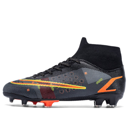 Buy Football Boots Men's High Top AG Spike Turf Shoes for Play