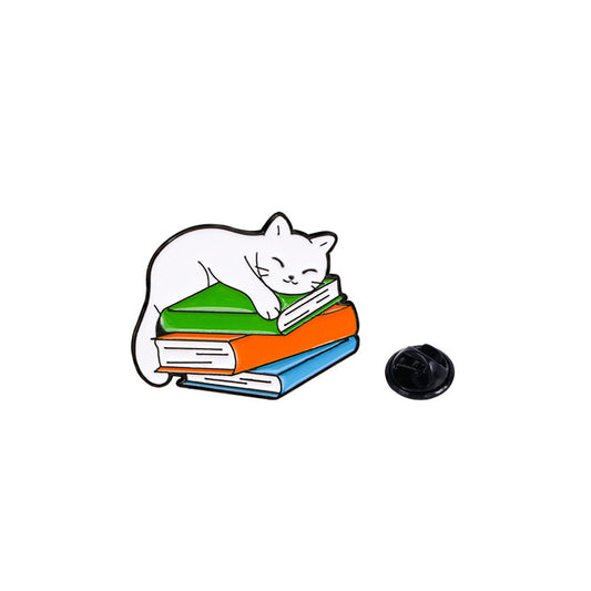 Original Cat-Shaped Oil-Drop Alloy Brooch Stylish Jewelry