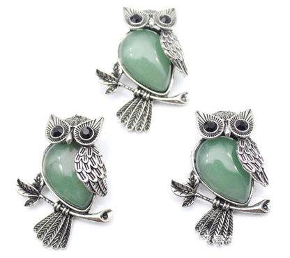 Buy DIY Alloy Owl Brooch with Crystals Stylish Pin Online