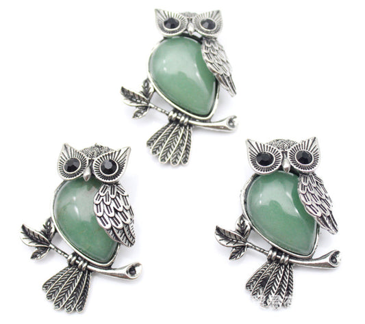 Buy DIY Alloy Owl Brooch with Crystals Stylish Pin Online