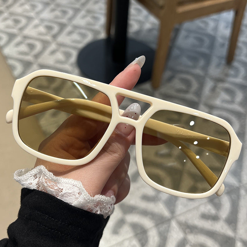Double Beam Candy Color Sunglasses for Chic Summer Style