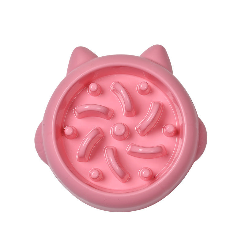 Pet Dog Cat Slow Feeder Bowls – Anti-choking Eating Plate