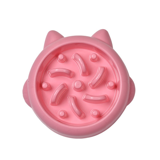 Pet Dog Cat Slow Feeder Bowls – Anti-choking Eating Plate
