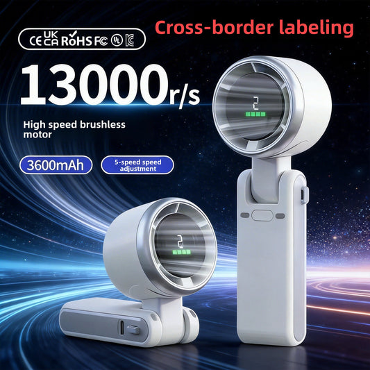 Portable USB Handheld Fan with Neck Strap
