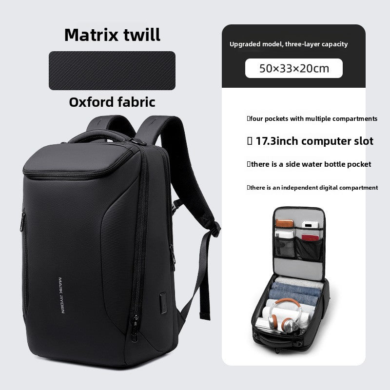 Mens Waterproof Business Backpack Travel Computer Bag Daily