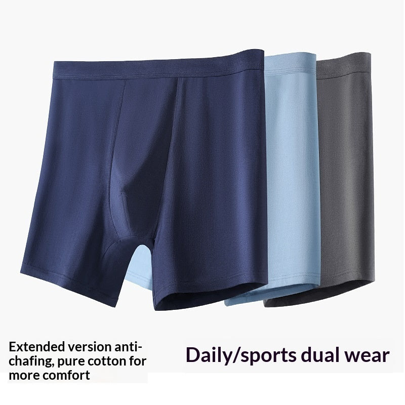 Men's Cotton Underwear for Sports Activities Prevent Chafing