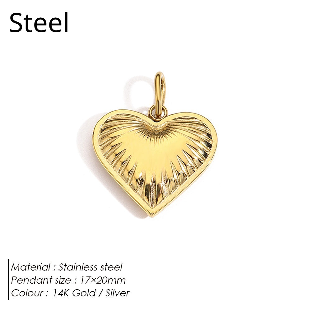 Stainless Steel Necklace Ring Earrings Set with Diamonds