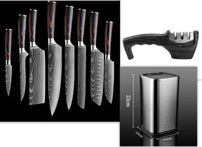 Chef Knives Kitchen Knives Cleaver and Slicing Knife Set