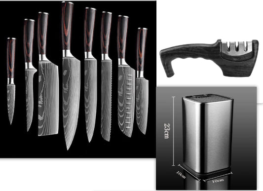 Chef Knives Kitchen Knives Cleaver and Slicing Knife Set