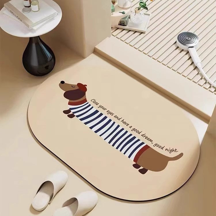 Dachshund floor mat