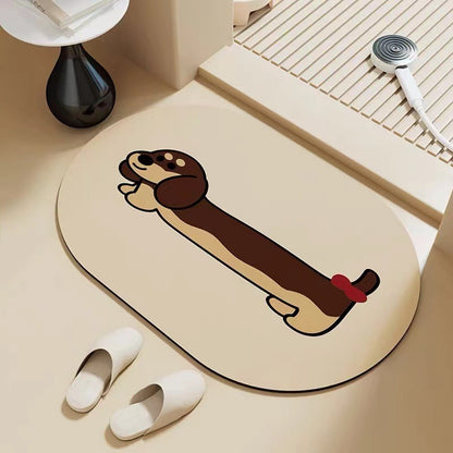 Dachshund floor mat